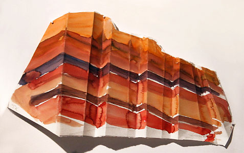 View of an artwork in mixed media by artist Tanya Kovaleski