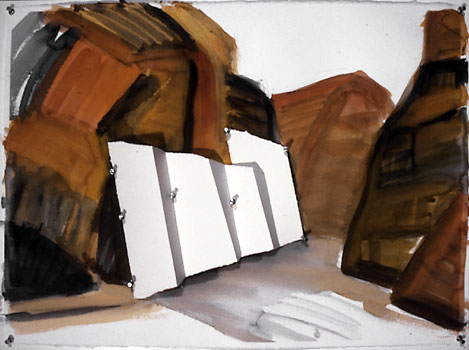 View of an artwork in mixed media by artist Tanya Kovaleski