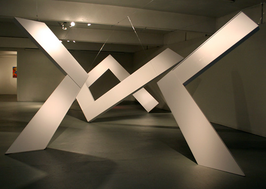 View 1 of White Sculpture, an installation by artist Tanya Kovaleski