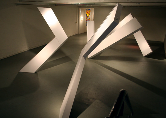 View 2 of White Sculpture, an installation by artist Tanya Kovaleski