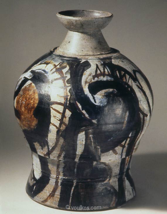 Tall Covered Jar