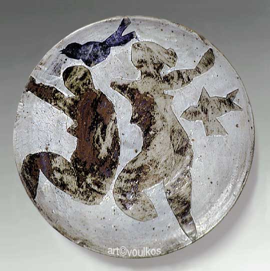 Stencil Figure Plate